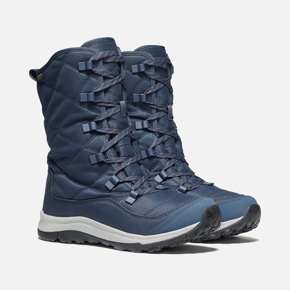 Keen Vinterkängor Dam Marinblå - Terradora Ii Lace Up Waterproof - 602197TOY